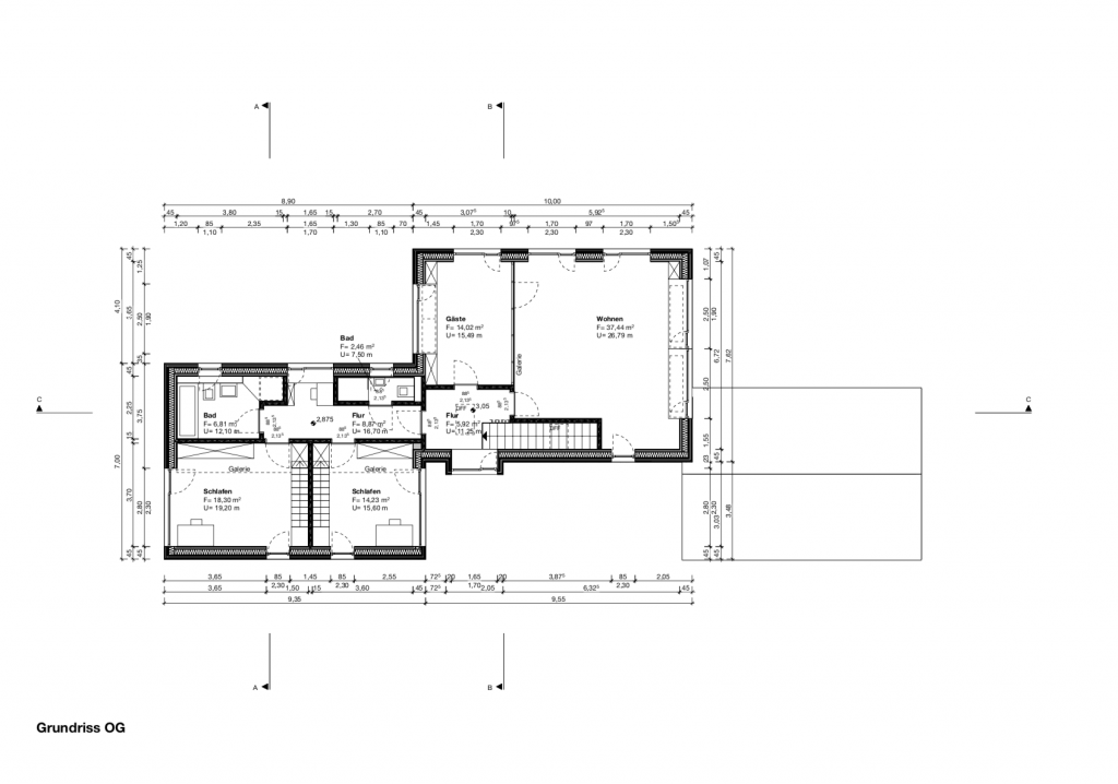 Konzept, Entwurfs- und Genehmigungsplanung eines Einfamilienhauses Utting, Ammersee