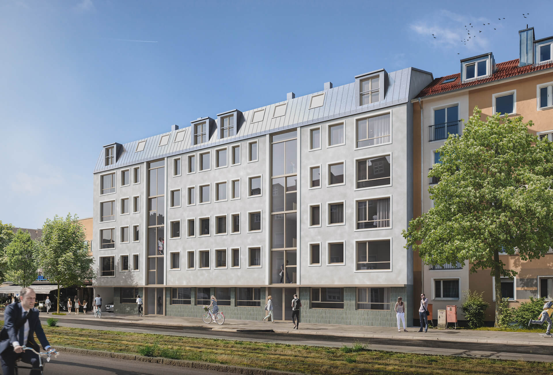 Architektur Visualisierung und 3D Rendering für Wohnbauprojekte Immobilien München